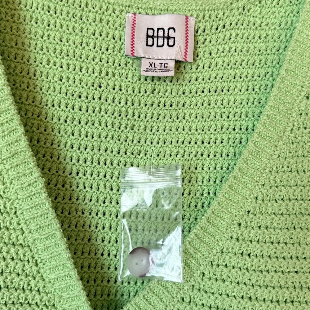 BDG UO Green, Pink, Orange & Blue Striped Knit Vest, NWT Sz XL - Picture 3 of 7